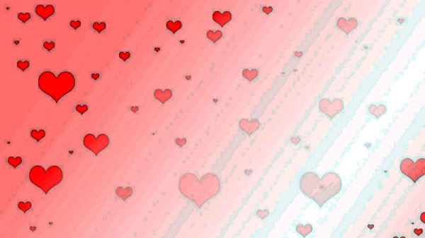 фон сердечек