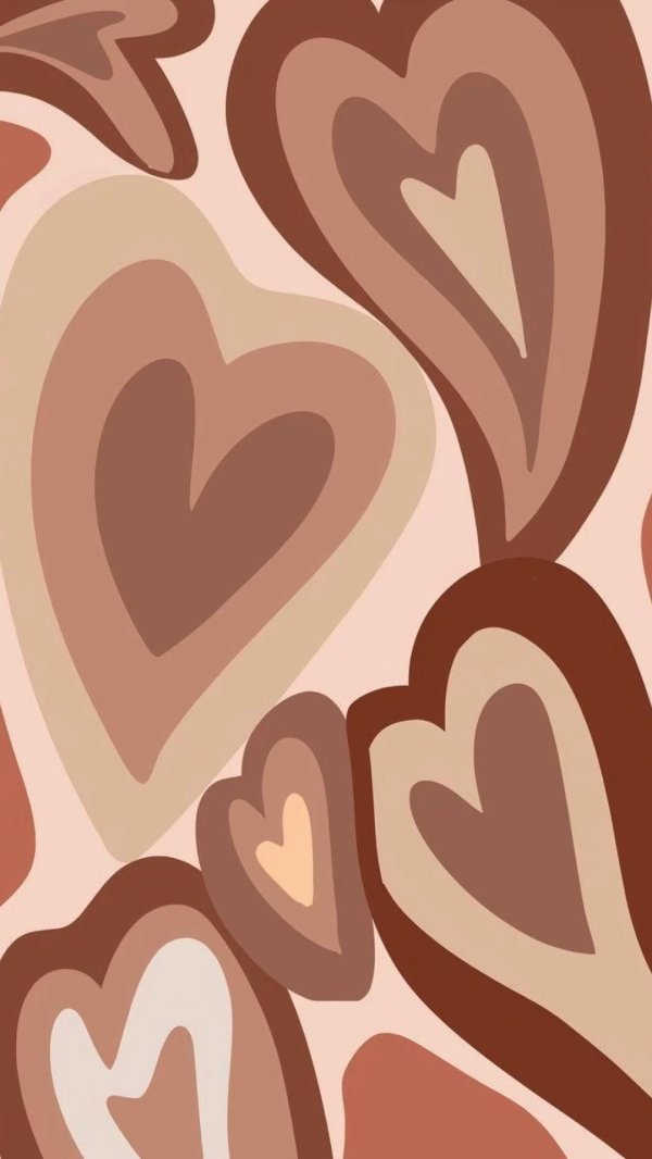 коричневое сердечко