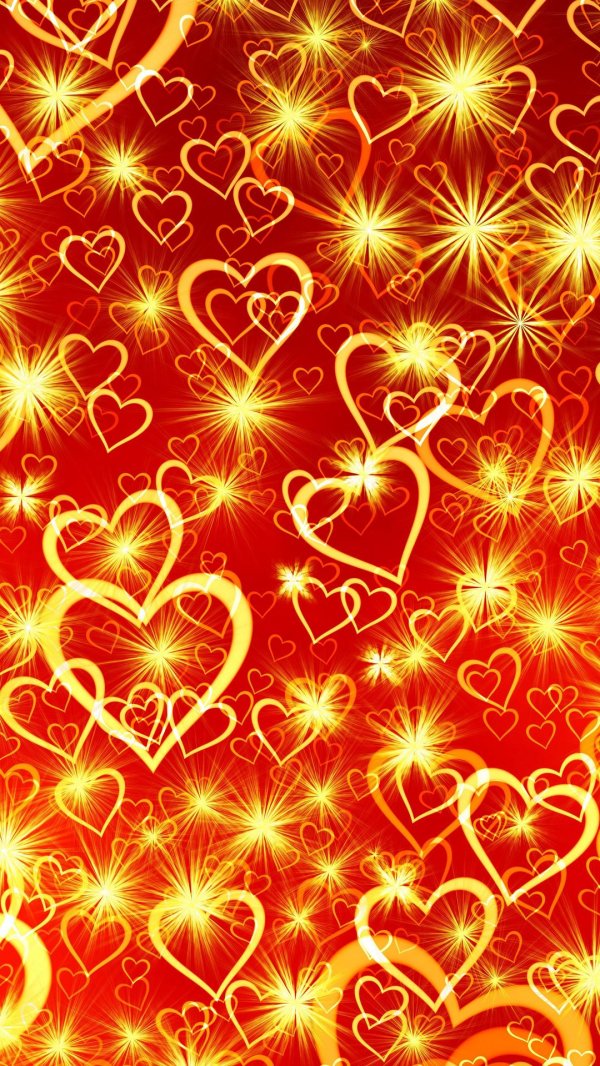 фон сердечек