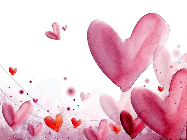 нежные сердечки