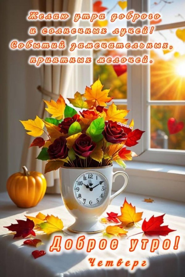 доброе осеннее утро сентября с пожеланиями