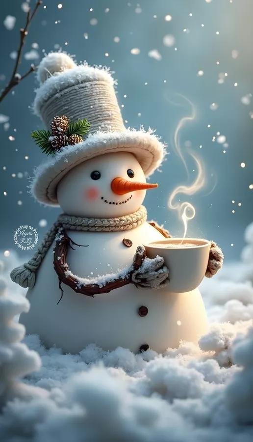 милые снеговики