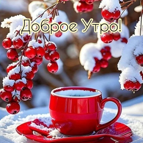 открытки доброе зимнее утречко