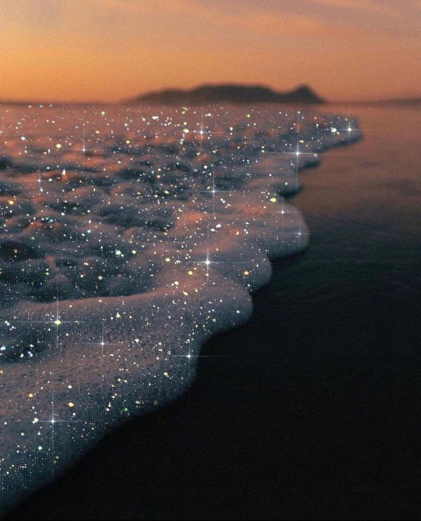 the ocean at night