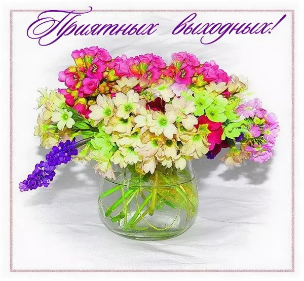 приятных выходных