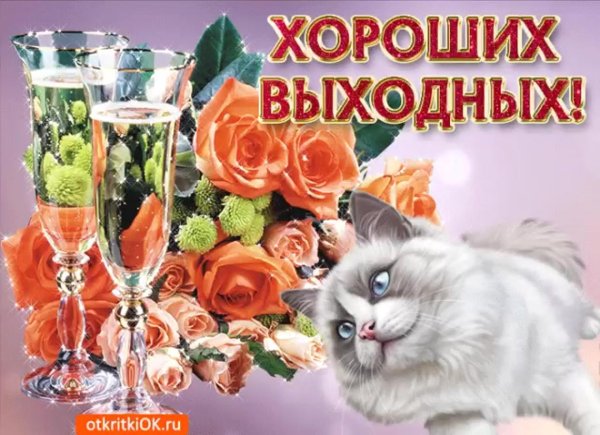 хороших выходных открытка