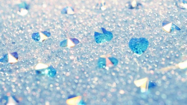 голубые блестки