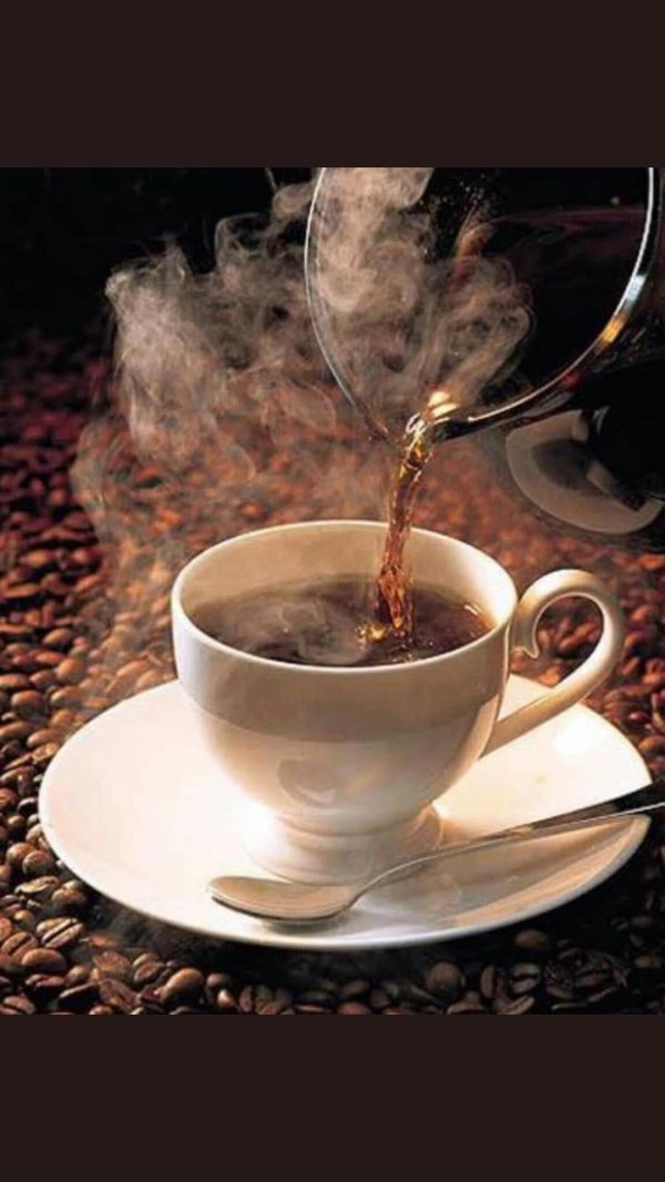 горячего кофе