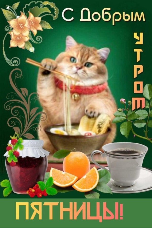 открытка утро доброе