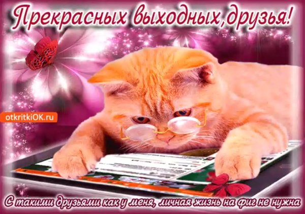 выходные открытки