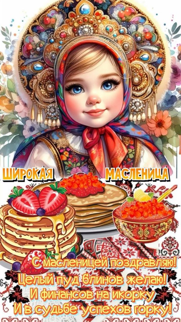 с широкой масленицей