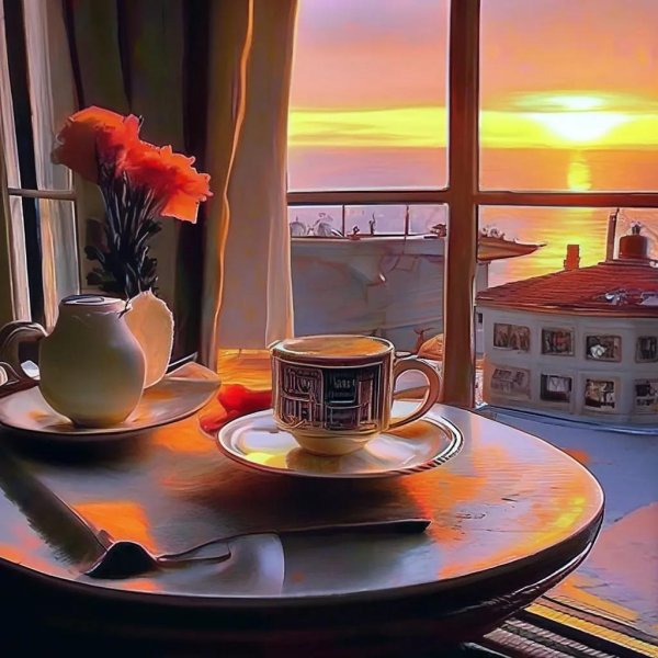 кофе на рассвете