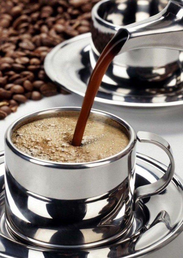 горячего кофе