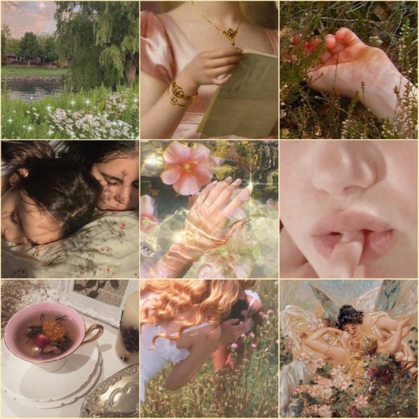 cottagecore aesthetic коллаж