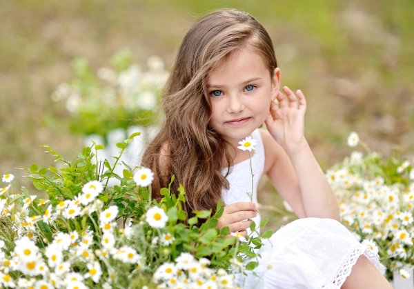 маленькая девочка красивая