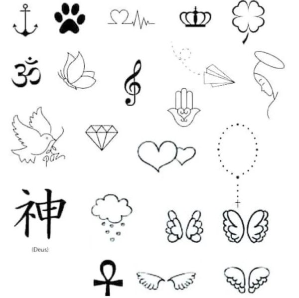 рисунки для тату маленькие