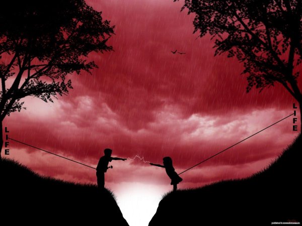 между нами пропасть