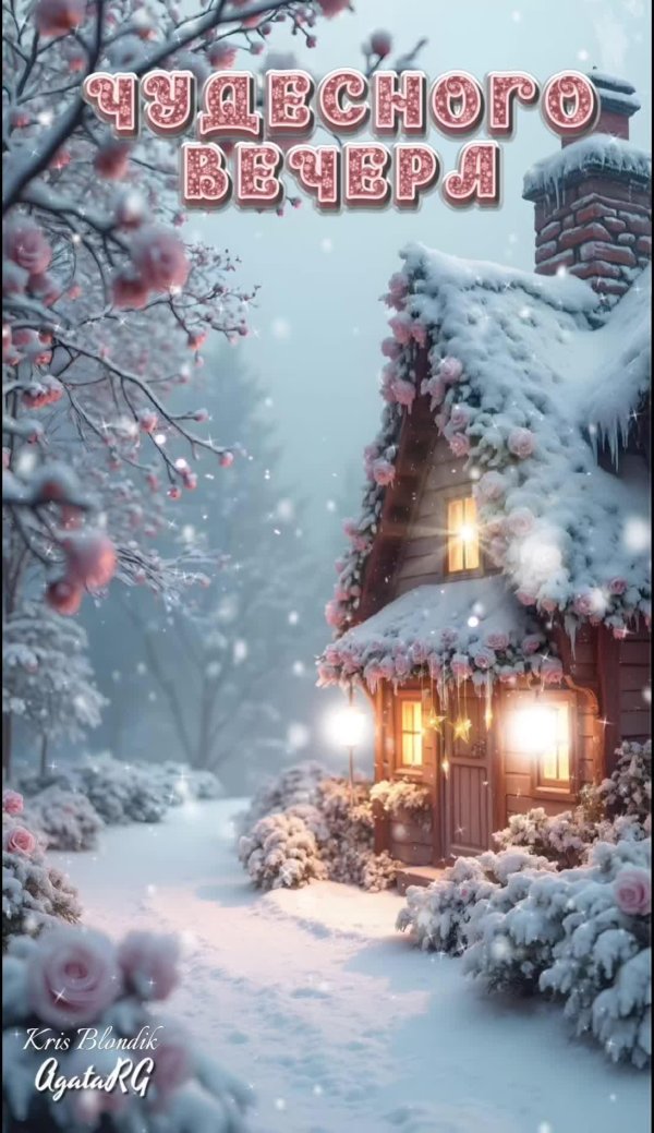 чудесного зимнего вечера