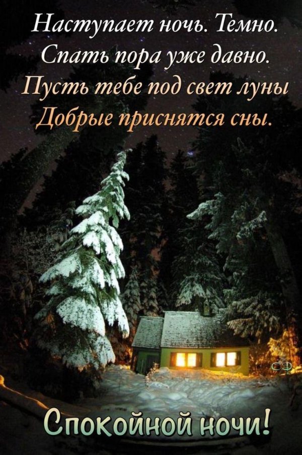 доброй зимней ночи