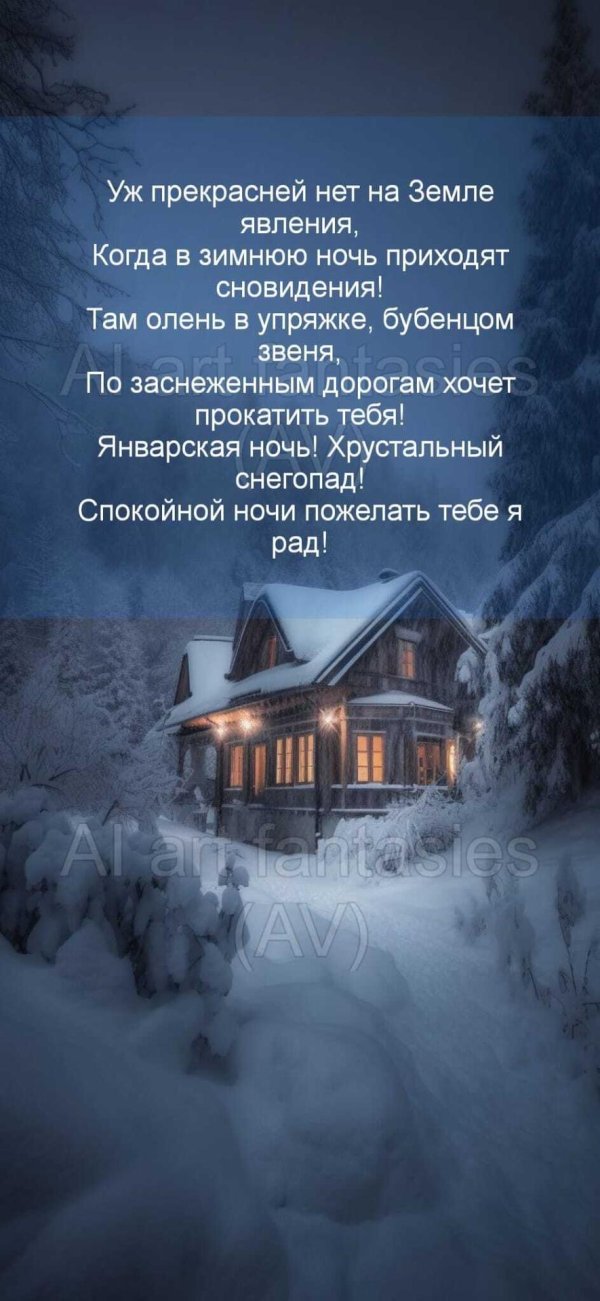 домик в зимнем лесу