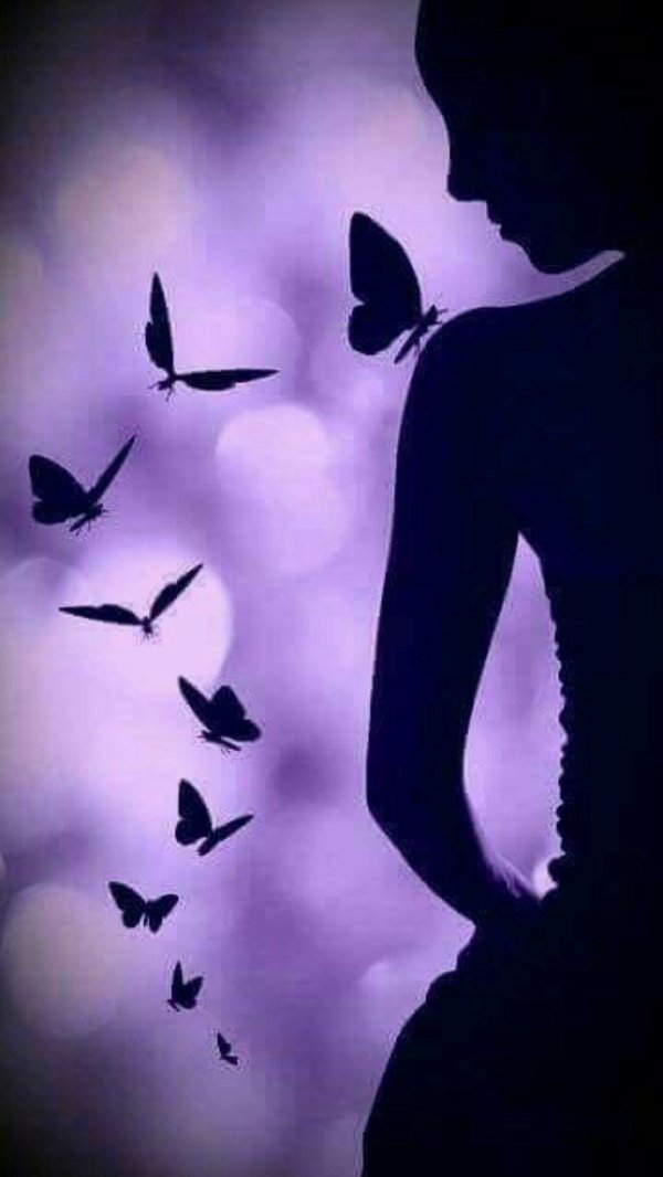 силуэт девушек