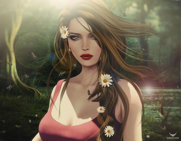 арт девушек