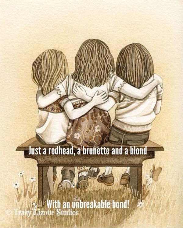 подружки рисунок