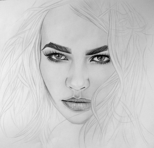 девушки рисунки
