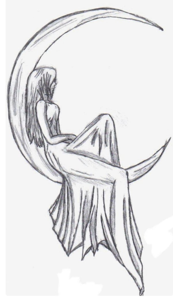 рисунки ручкой ангел