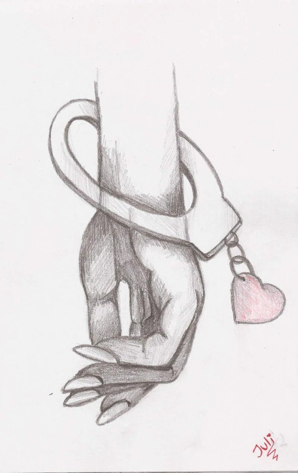 рисунки про любовь для срисовки