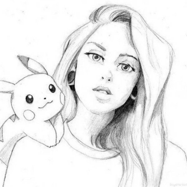 пикачушки для срисовки