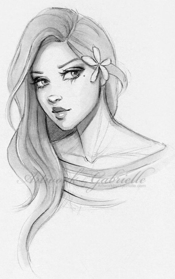 рисунок девушек