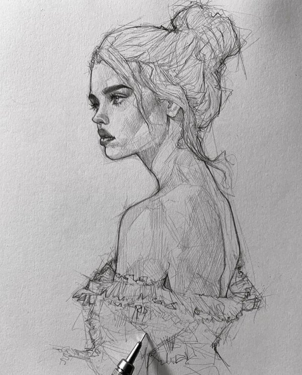 карандашные наброски