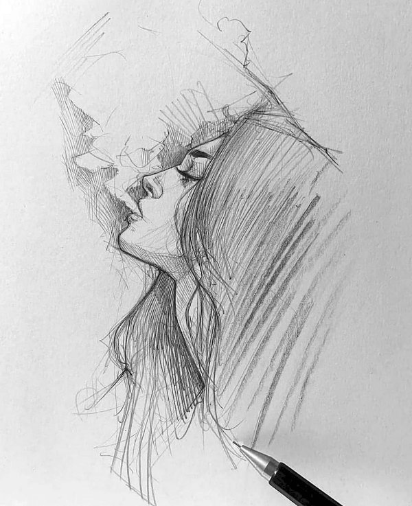 зарисовка карандашом