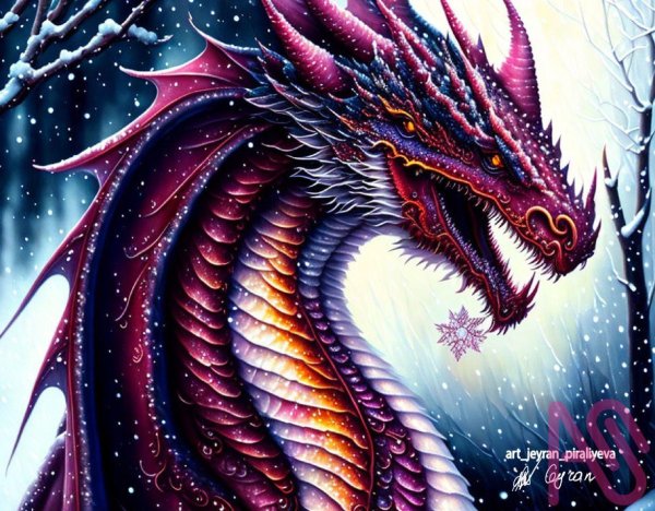 картины драконов