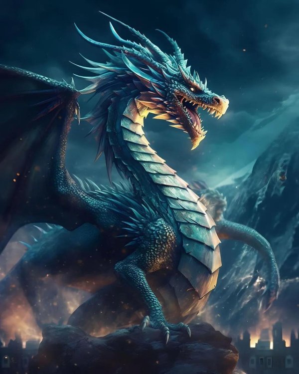 арты драконов