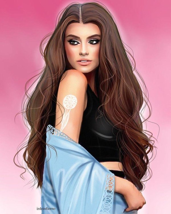 красивые девушки мультяшные