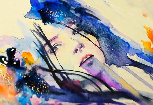 рисунок акварели