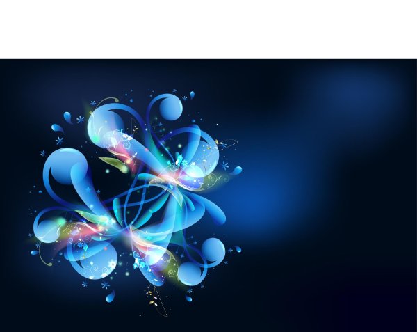 абстрактные цветы