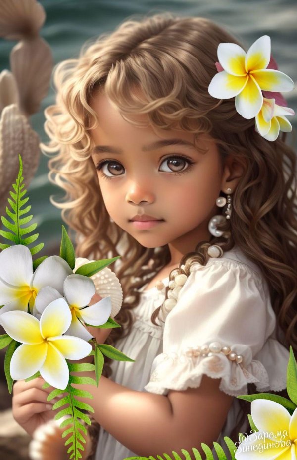 алмазная живопись маленькая девочка