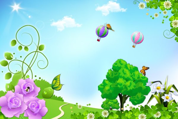 красивый фон детский