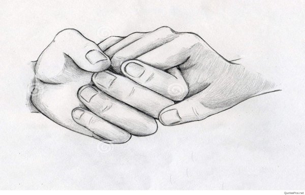 рука рисунок карандашом