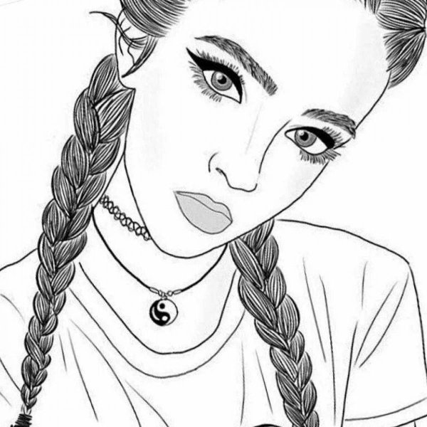 раскраска девушек