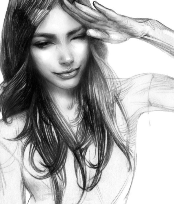 девушки рисунки