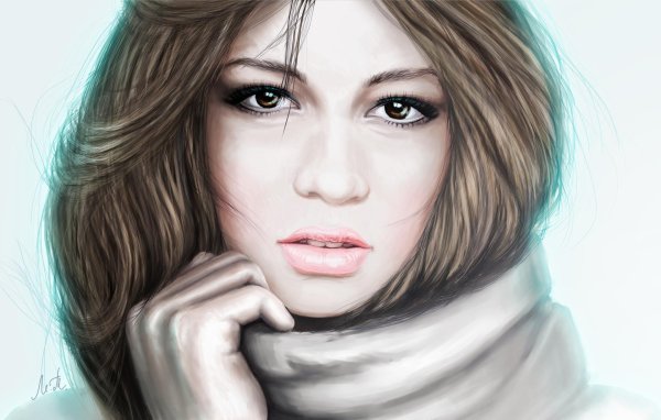 девушка арт