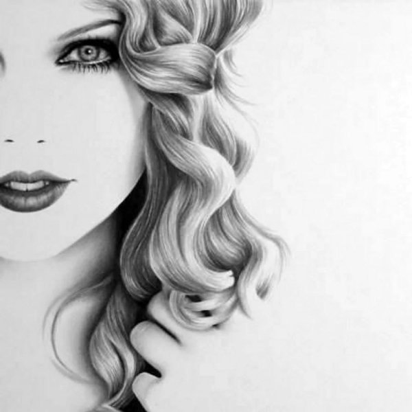 девушки рисунки