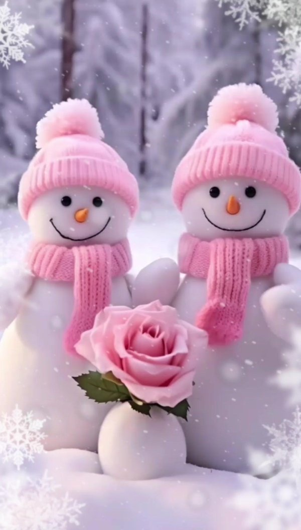 снеговики новогодние