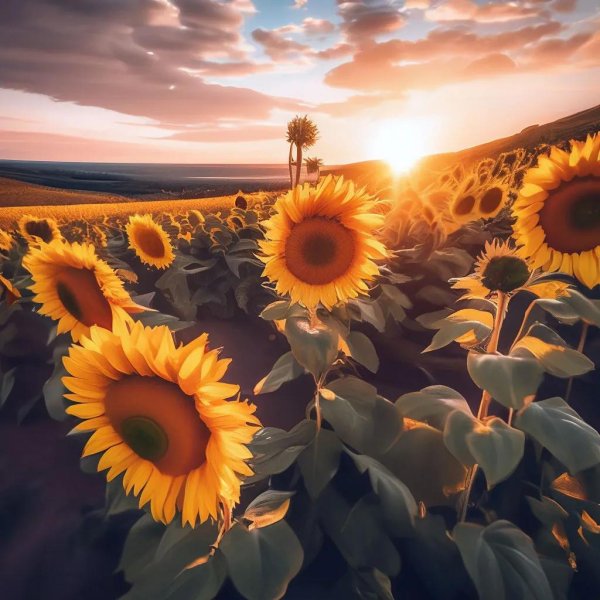 картины с подсолнухами