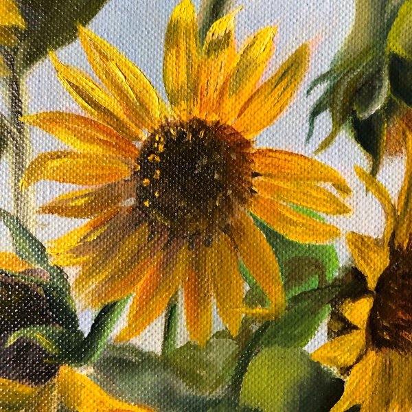 подсолнухи живопись