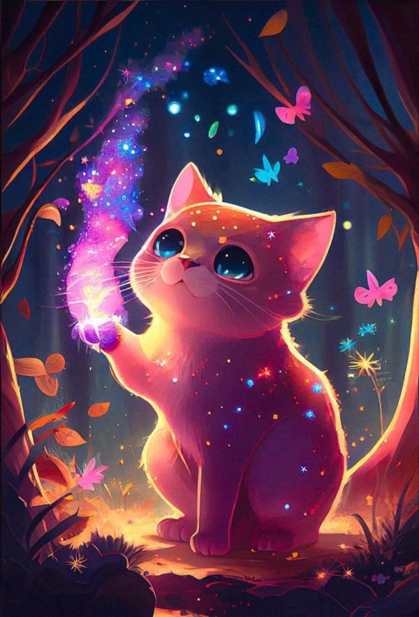 кошачий арт